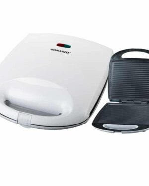 Presse A Sandwich Panini Blanc 1100W SONASHI SGT-842 /آلة تحضير الفطائر